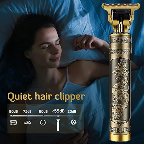 Cordless Hair Trimmer for Men, T Blade Rechargeable Beard Clipper with Ear Spoon Tool Set G64419