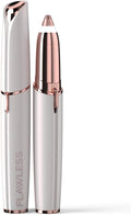Finishing Touch Flawless Brows Eyebrow Hair Remover Electric Razor for Women with LED Light for Instant and Painless Hair Removal (White)