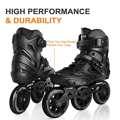 Inline Skates 3 Wheels 110mm Outdoor Fitness Speed Skates T956