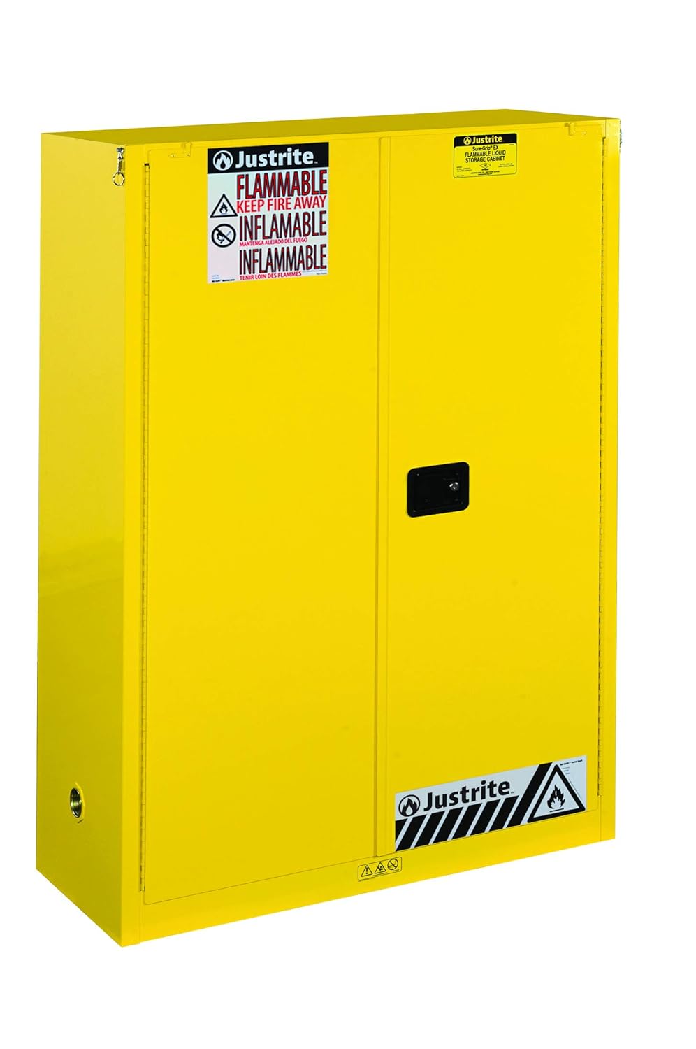 Flammable Safety Cabinet, 2 Door, Self Closing, 45 gal J351151