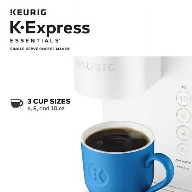 Single Serve K-Cup Pod Coffee Maker with 36oz Removable Reservoir, Black F373