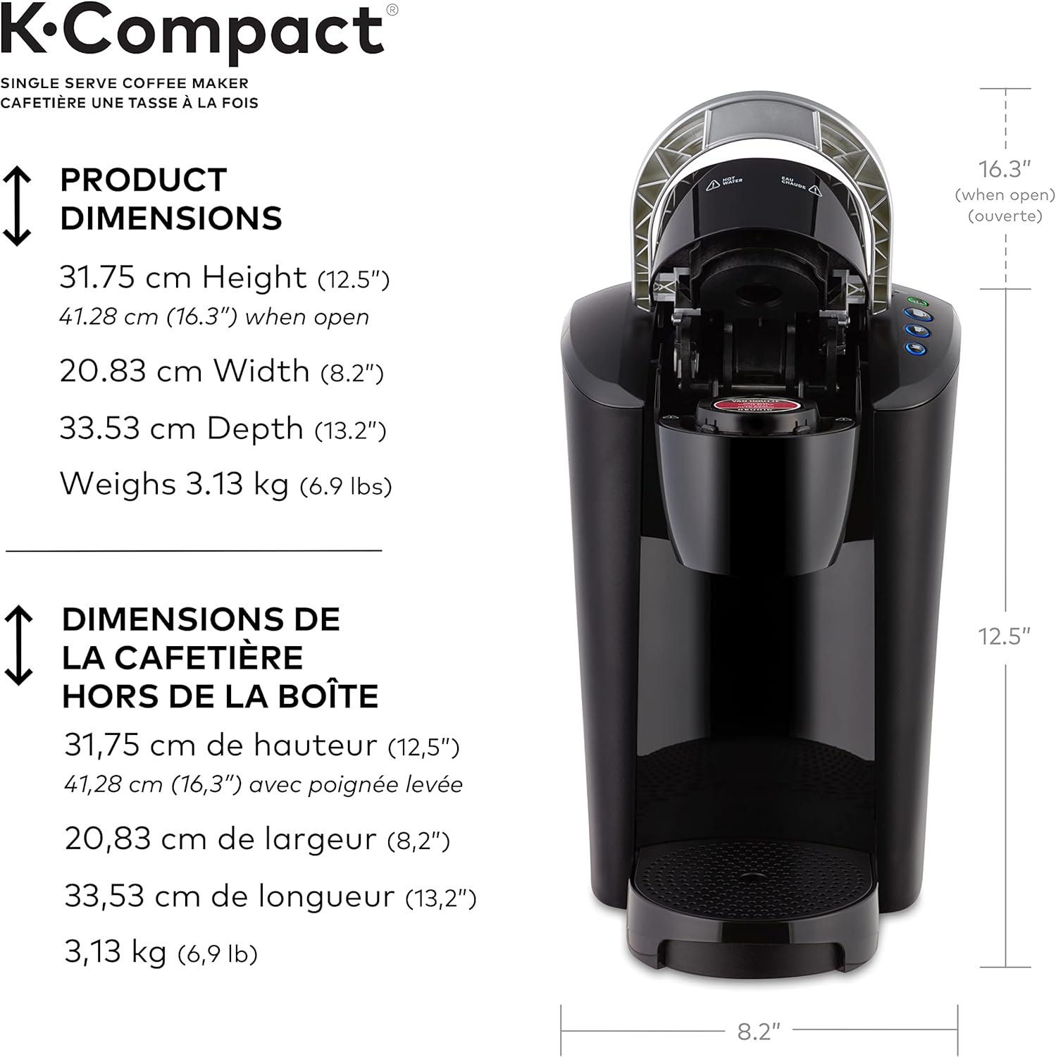 Single Serve Coffee Maker, 3 cups L7905