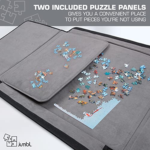 1500-Piece Puzzle Caddy with Non-Slip Felt Surface and Removable Trays F253