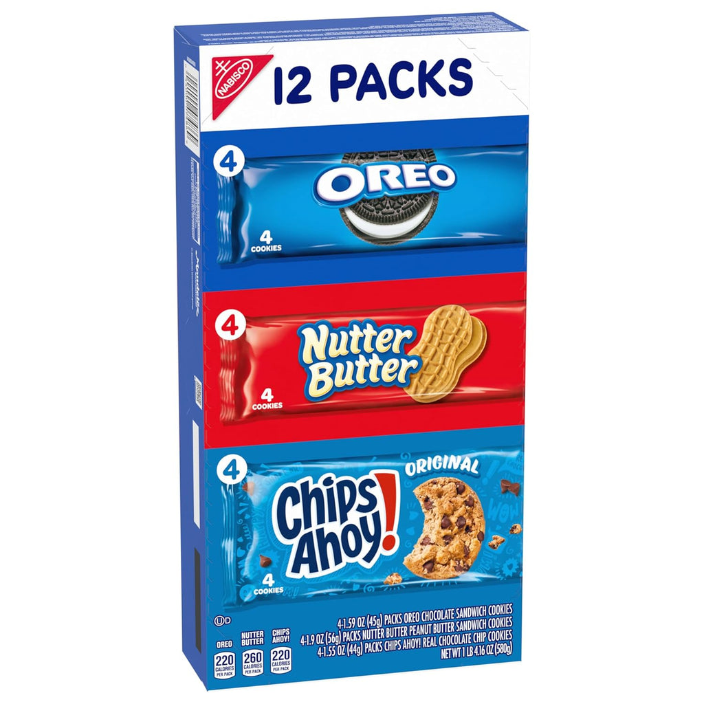 Cookies Variety Pack, 48 Snack Packs, 4 Boxes G20950