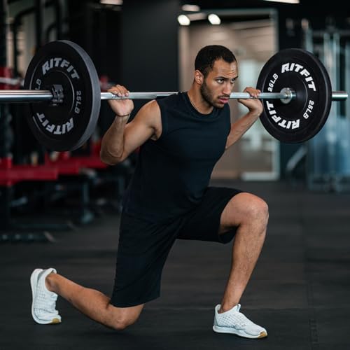 7ft Olympic Barbell for Strength and Weightlifting Training B73471