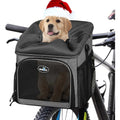 Wakytu Dog Bike Basket Carrier Pet Bicycle Front Carrier Backpack for Bike Riding Foldable Removable - Pet Supplies online store