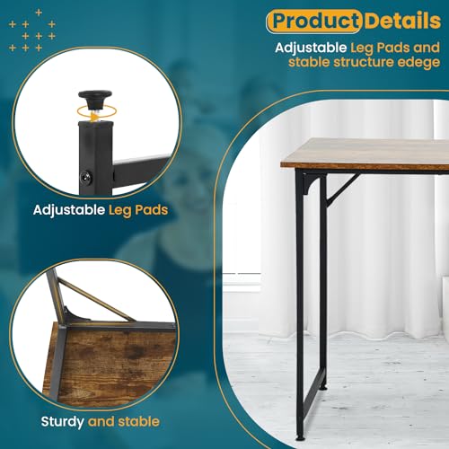 47 inch Computer Desk for Home Office, Brown T62263