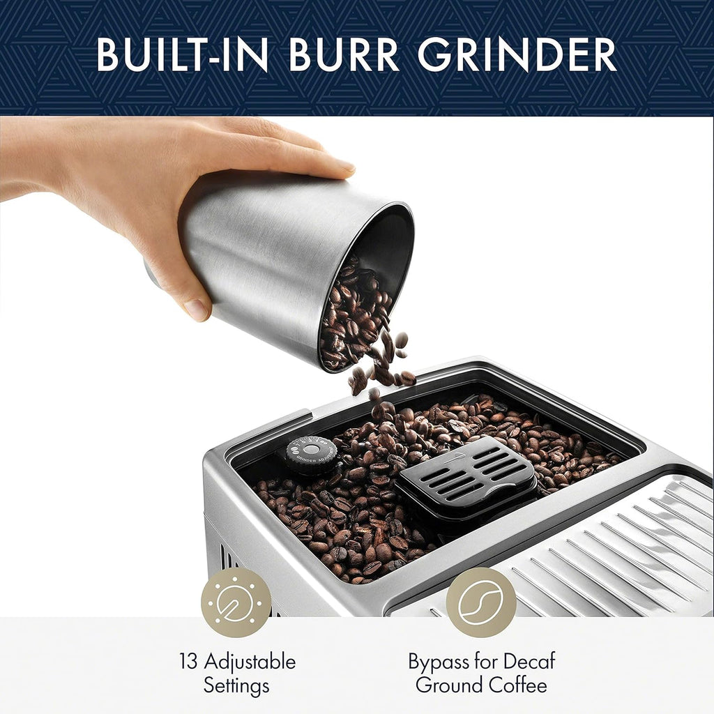 Fully Automatic Espresso Machine with LatteCrema, Silver P1131