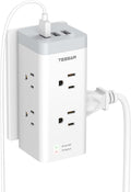 Multi Plug Outlet Extender with USB, TESSAN Surge Protector Outlet with 3 USB Wall Charger, 1050J Multiple Outlet Expander with 6 Electrical Outlet for Home, Dorm Room Essentials