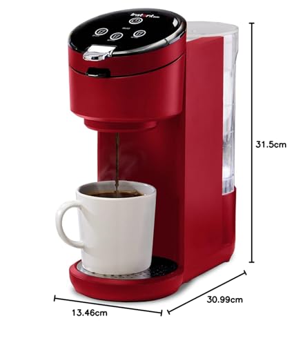 Single Serve Coffee Maker, K-Cup Pod Compatible, 40oz Water Reservoir, Black S251755