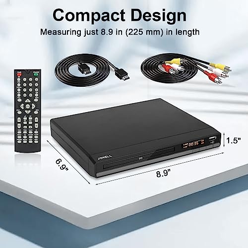 DVD Player for TV with HDMI and USB Input, Region-Free, 1080P G809