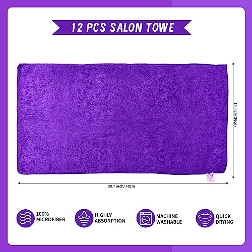 Microfiber Salon Towel, Super Absorbent, Fast Drying, 12 Pack V747