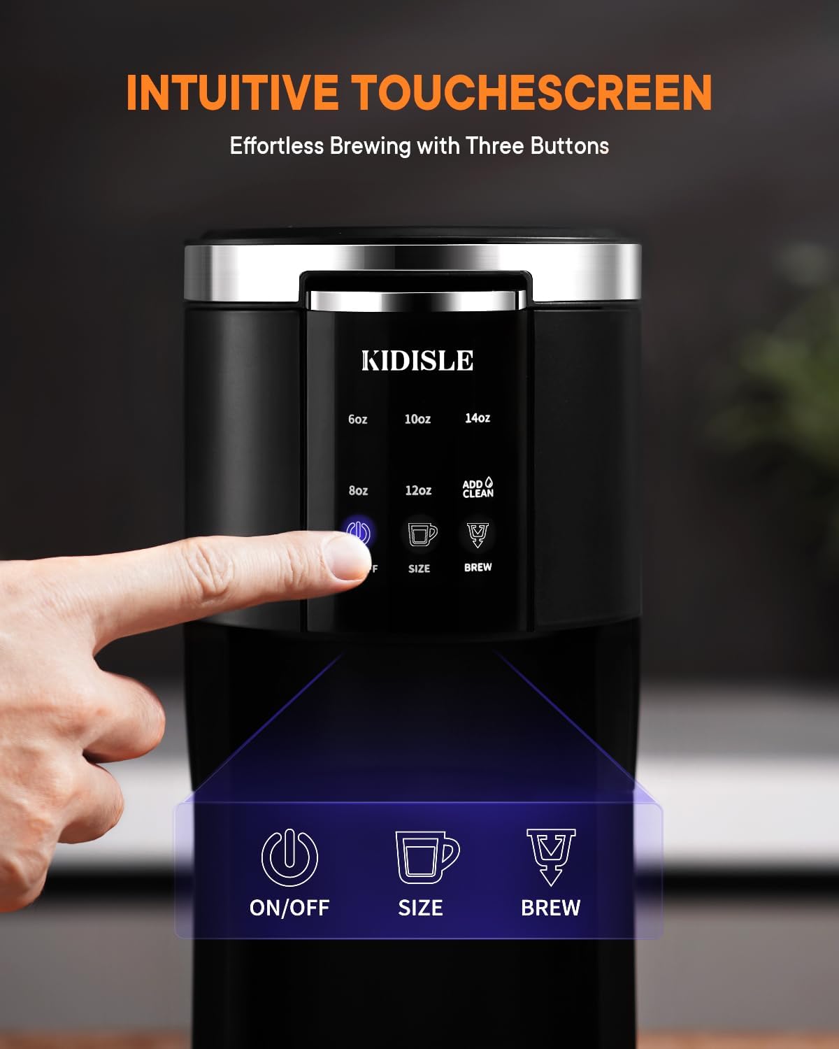 Single Serve Coffee Machine, 3 in 1 Pod Maker for K Cup, Ground Coffee & Tea X14137