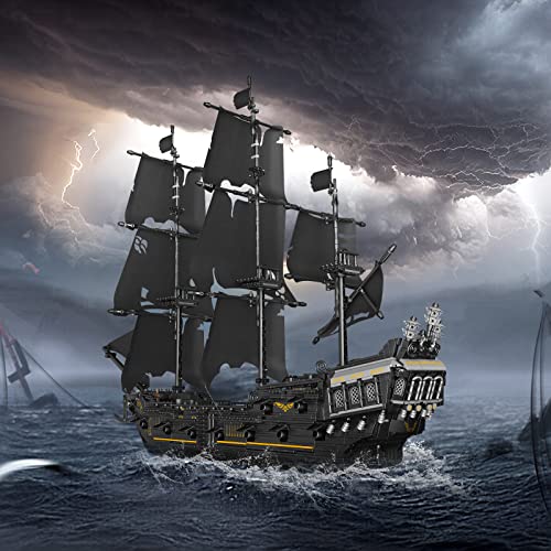 Pirate Ship Model Building Blocks Set, 2868 Pieces Sailboat Construction Kit for Kids and Adults J469847