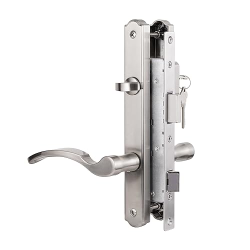 Hinged Patio Door Lever Handle with Mortise Lock Set L869