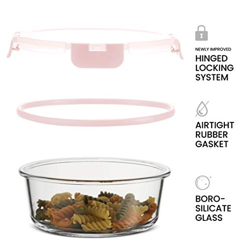 24 Piece Glass Storage Containers with Lids, Dishwasher Safe Z583387