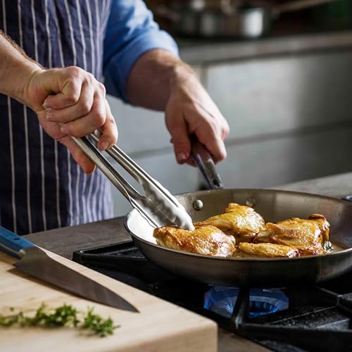 5-Ply Stainless Steel Pan 12 Inch with Ergonomic Handle W105350