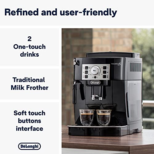 Coffee Maker with Milk Frother, Automatic Espresso Machine, Black T183