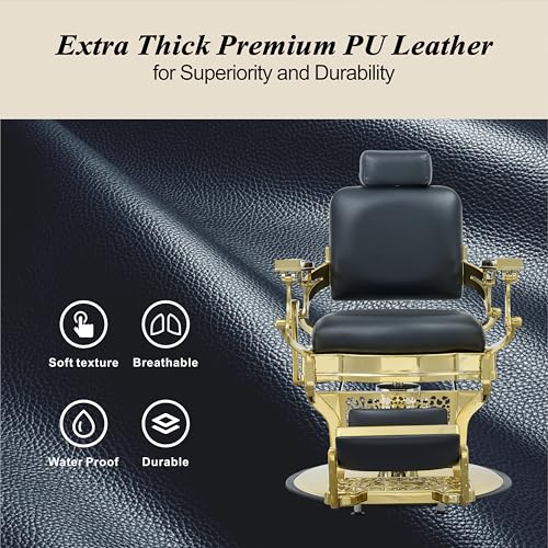 Vintage Reclining Barber Chair for Salon M7220