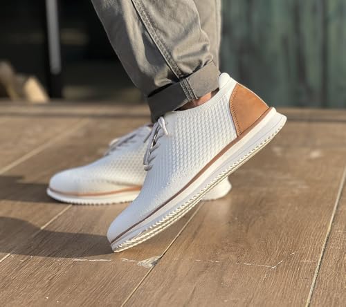 Men's Casual Dress Sneakers Breathable Lace-Up Walking Shoes K3140
