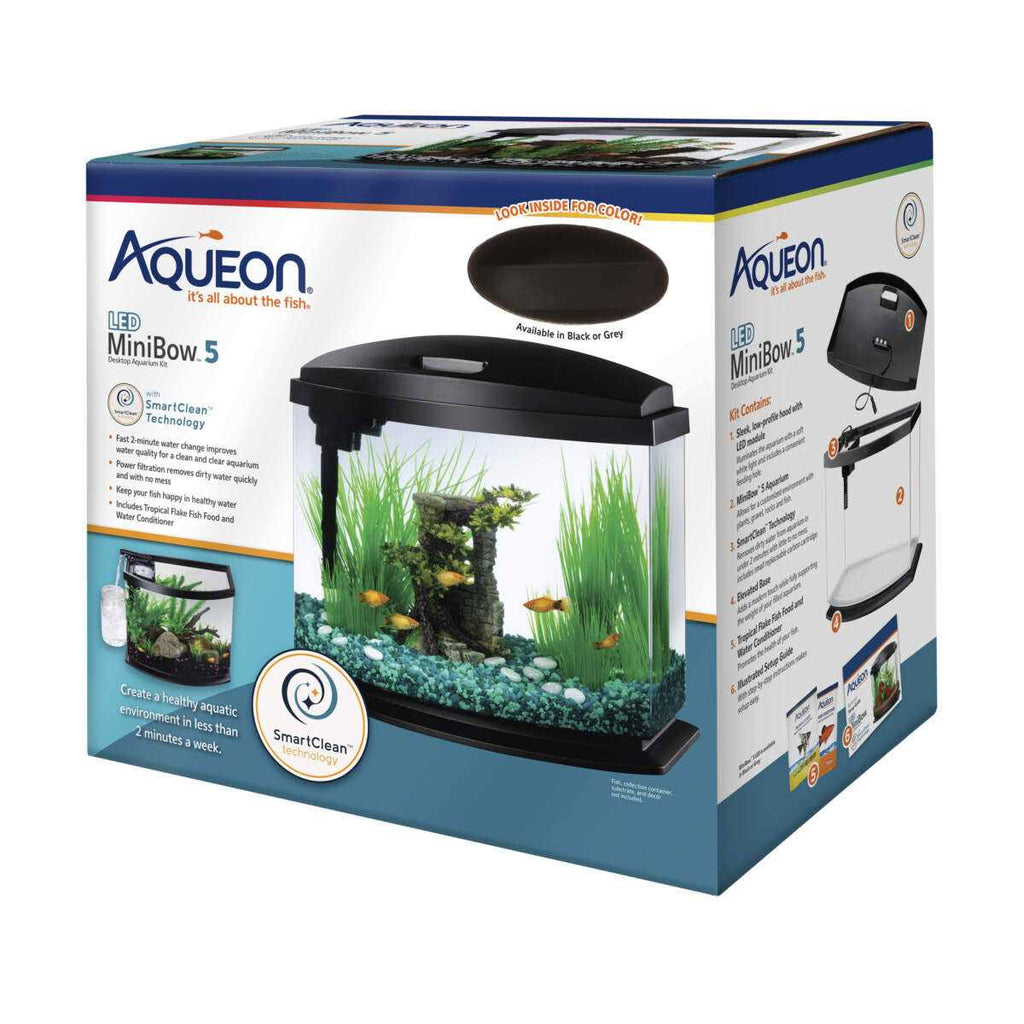 LED BettaBow 2.5 SmartClean Aquarium Kit Black G509161