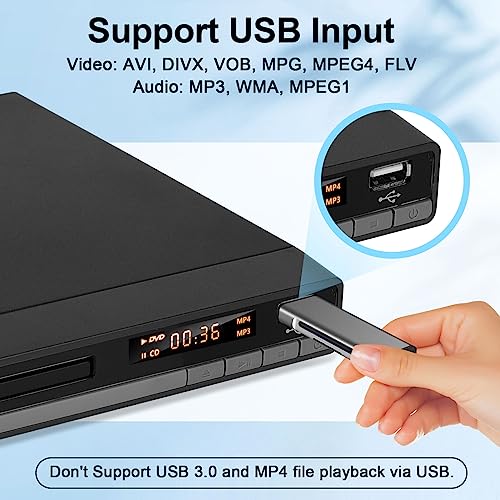 DVD Player for TV with HDMI and USB Input, Region-Free, 1080P G809
