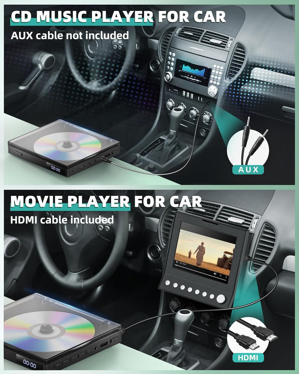 Mini DVD Player for TV with HDMI, USB, and Remote Control S50563