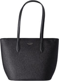 Kate Spade Glimmer Large Top Zip Tote Shoulder Bag Glitter Holiday (Black)