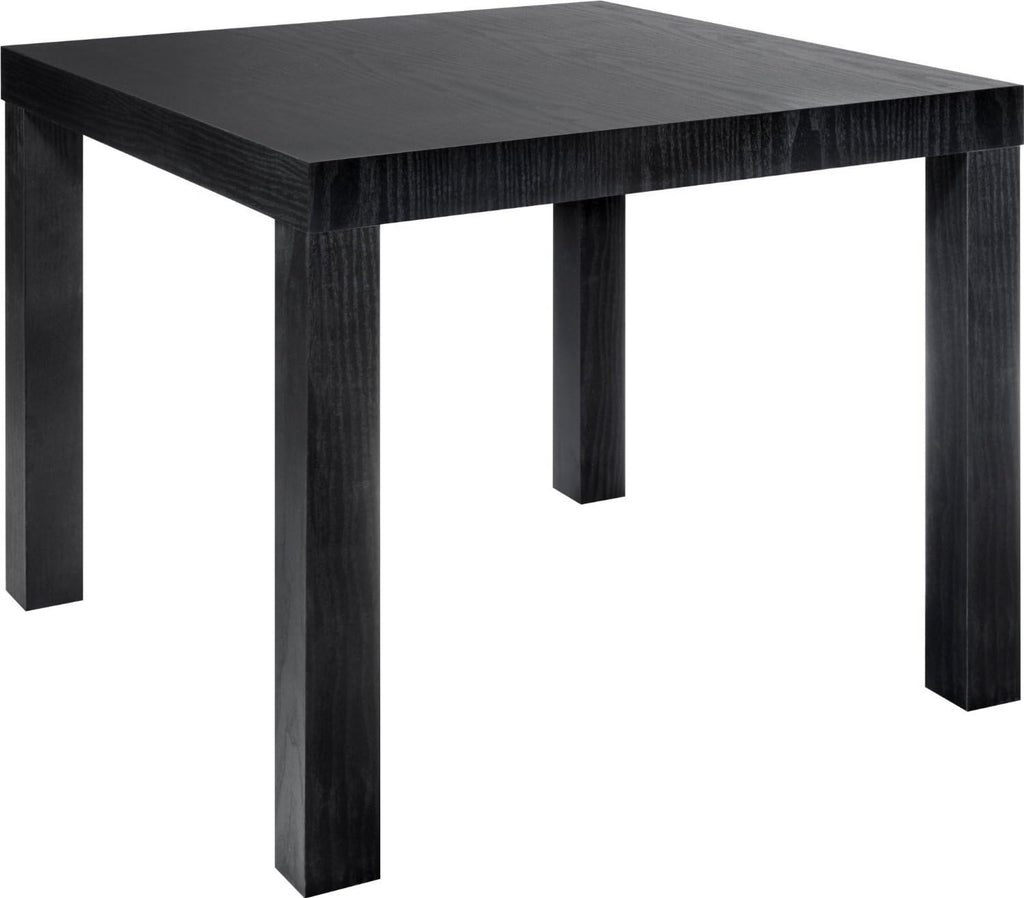 Parsons End Table, Multiple Colors. Contemporary Style and Simple Functionality. MDF Laminate. Perfect for Home and Office Use. Easy for Anyone to Assemble with No Tools Required. Easy to Care For. End Table Dimensions: 20"l X 20"w X 17.7"h. (Black)