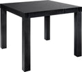 Parsons End Table, Multiple Colors. Contemporary Style and Simple Functionality. MDF Laminate. Perfect for Home and Office Use. Easy for Anyone to Assemble with No Tools Required. Easy to Care For. End Table Dimensions: 20"l X 20"w X 17.7"h. (Black)