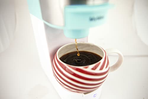 Single Coffee Maker for K-Cup & Pods, 14 oz, Reusable Filter Basket, Aqua P5089
