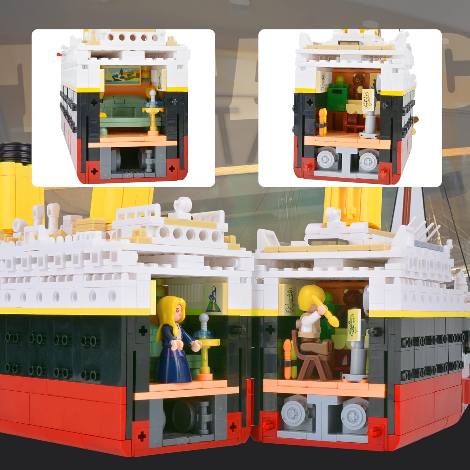 Titanic Ship Model Building Block Set Toy for Kids & Adults, 2401 Pieces S142