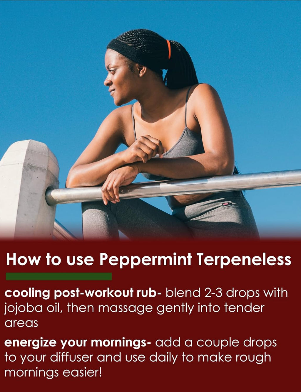 Peppermint Essential Oil 32 fl oz, Pure, Aluminum Bottle G2666
