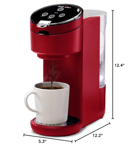 Single Serve Coffee Maker, K-Cup Pod Compatible, 40oz Water Reservoir, Black S251755