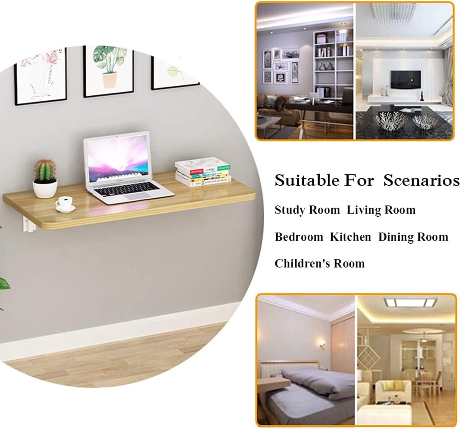 Wall Mounted Fold Down Desk for Small Spaces K951