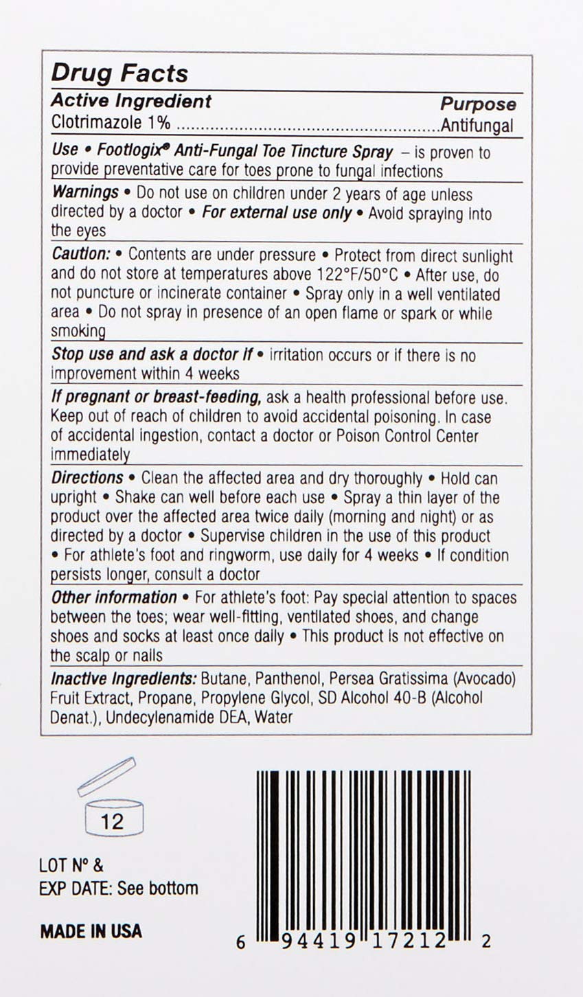 Anti-Fungal Toe Tincture Spray, 1.7 Fl Oz N28773