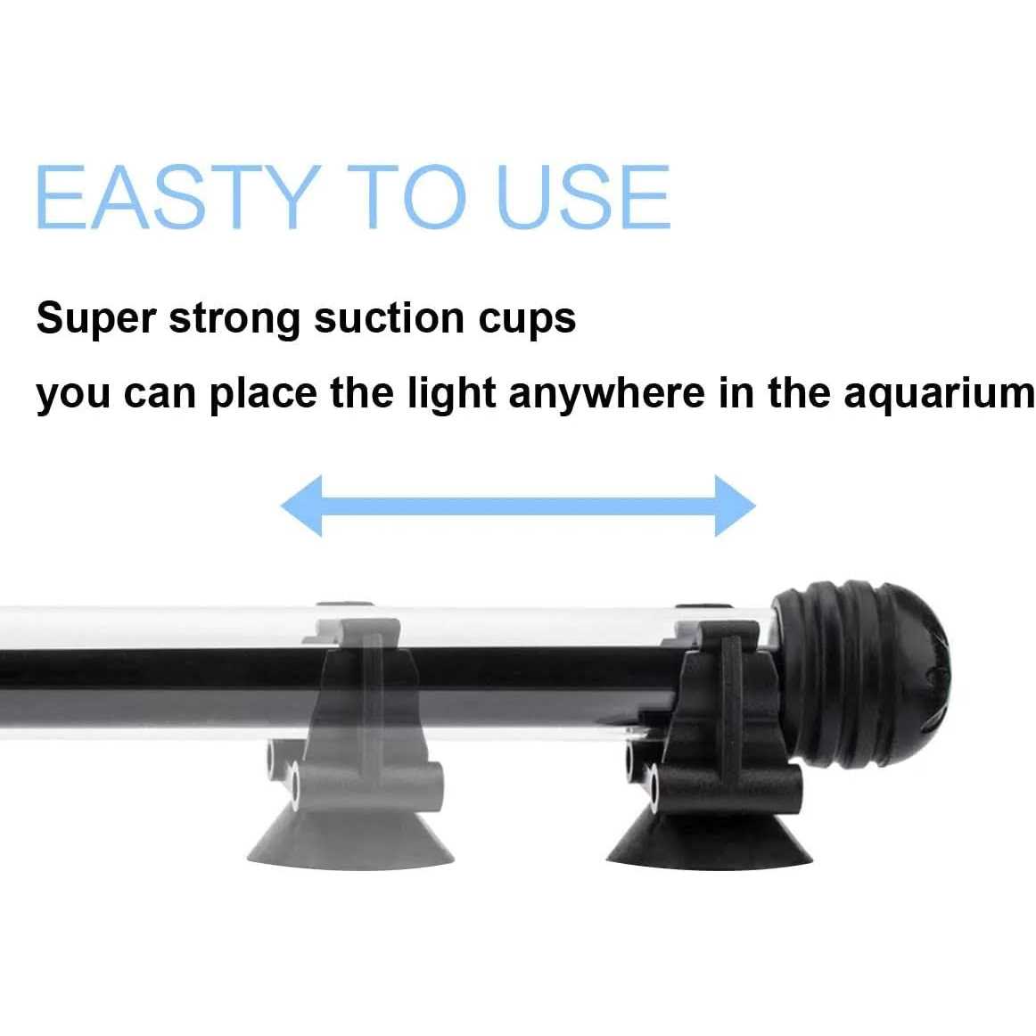 LED Aquarium Light 2 Pack 15 inches Fish Tank Light RGB Underwater Submersible L662