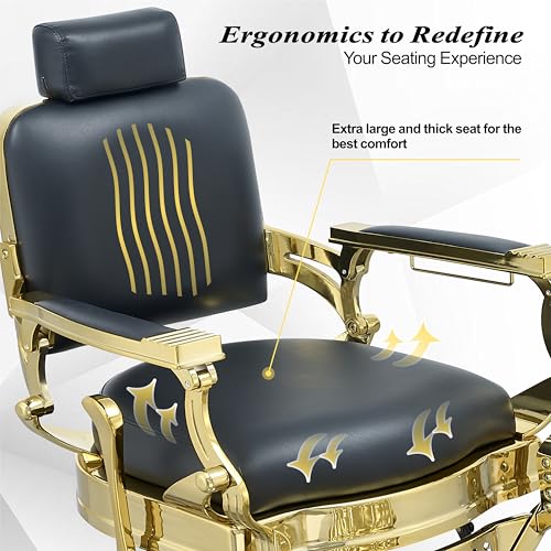 Vintage Reclining Barber Chair for Salon M7220