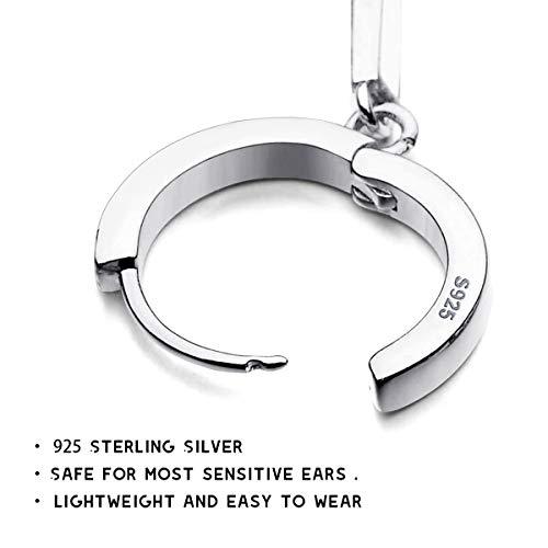 Dainty Cross Huggie Hoop Earrings for Women Men Z97381