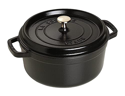 Staub Round Dutch Oven 4-Quart Matte Black