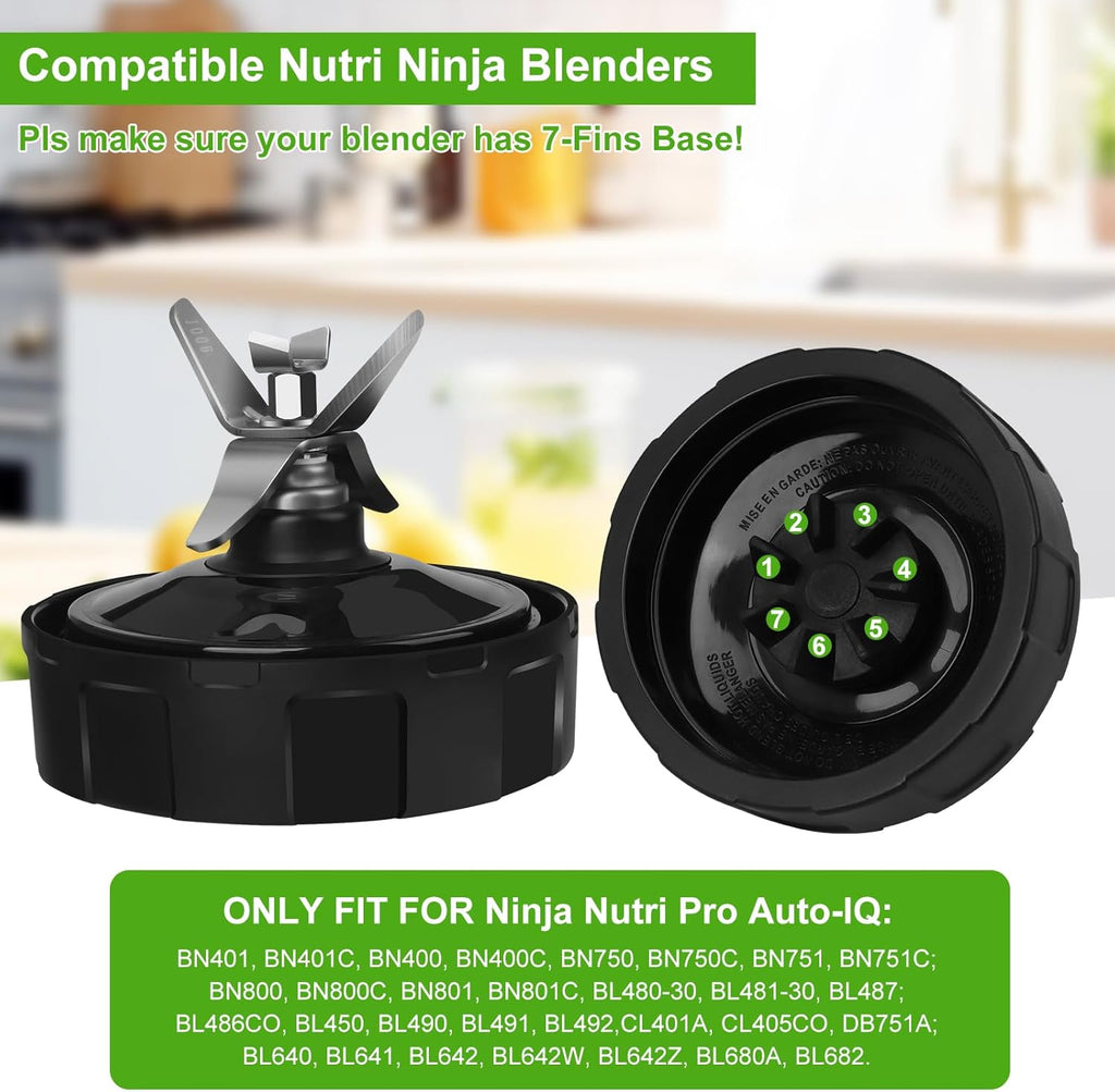 24oz Blender Cups with To-Go Lids and Extractor Blade X221200