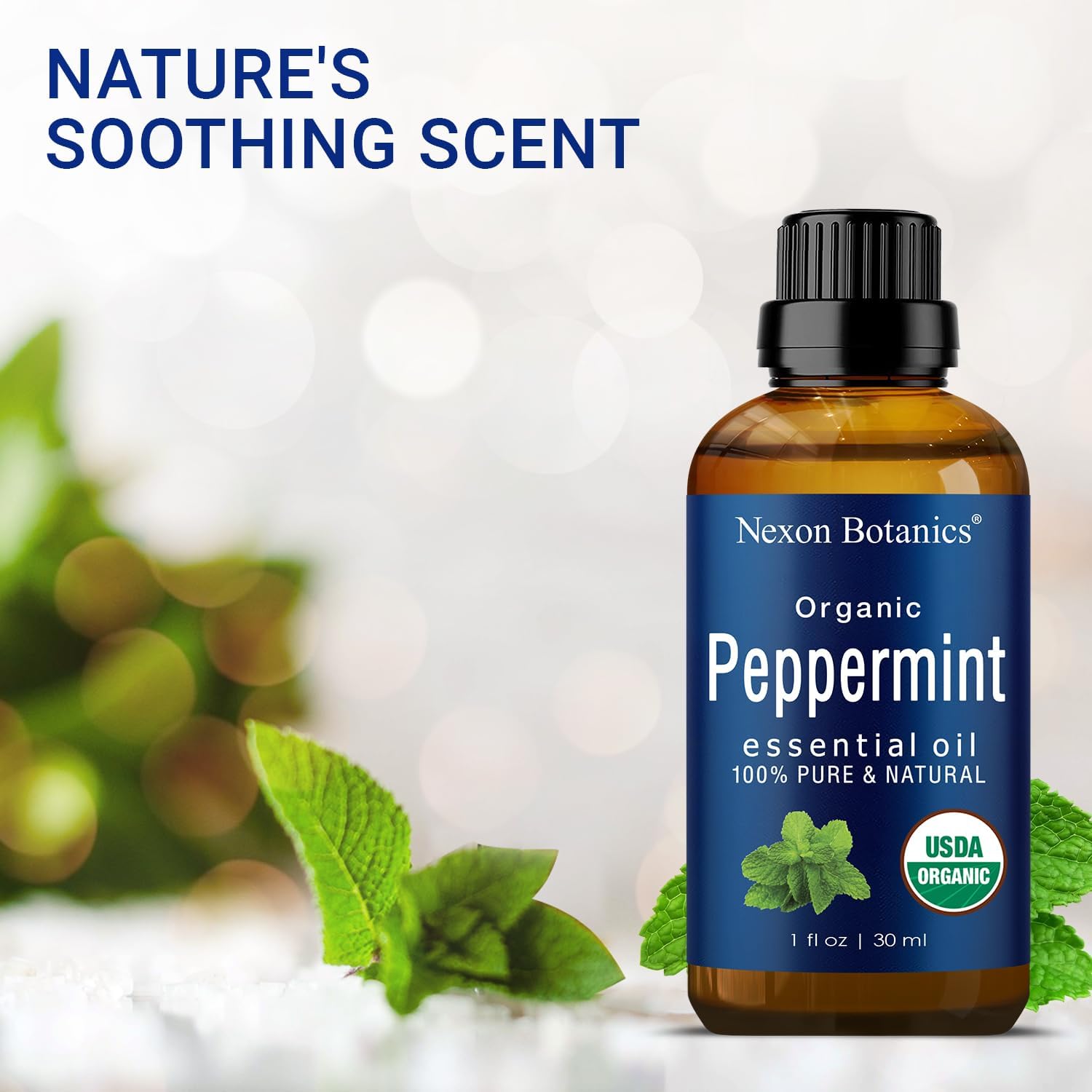 Peppermint Essential Oil 30 ml for Diffuser, Hair and Skin Care P9710