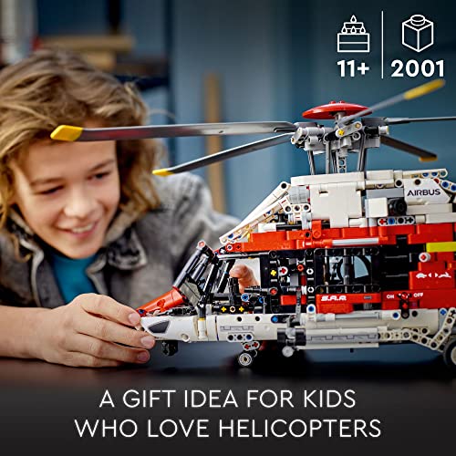 Airbus H175 Rescue Helicopter Building Toy Set for Kids Ages 11+ (2,001 Pieces) T23591