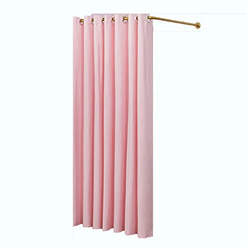 Portable Dressing Room Removable Fitting Room Clothing Store with Metal Curtain Rod Changing Room for Boutiques Offices Shopping Malls Save Space Fitting Room