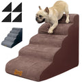Dog Stairs to high beds, 5 step dog stairs for 30 inches couch-bed, pet stairs for small old large dogs and cats, dog ramp climbing to 20-30 inch bed, Non-Slip balanced dog ramps for Indoor stairs,30D