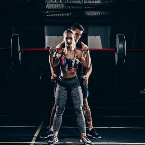 7 ft Olympic Barbell Bar for Weightlifting, 2 Inch 45 lb Bar for Squats, Deadlifts, Presses, Rows, Curls S10015
