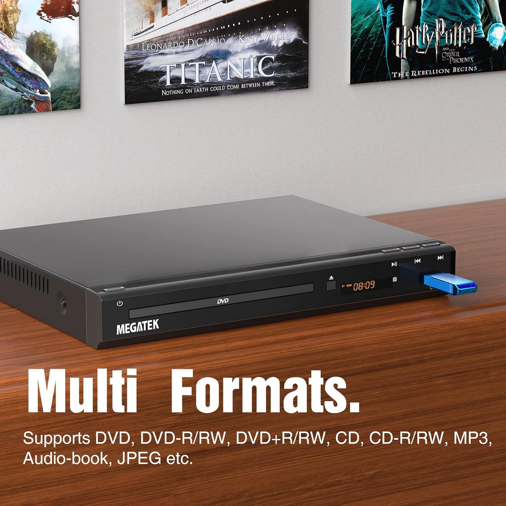 Region-Free DVD Player for TV with HDMI and USB Port C965
