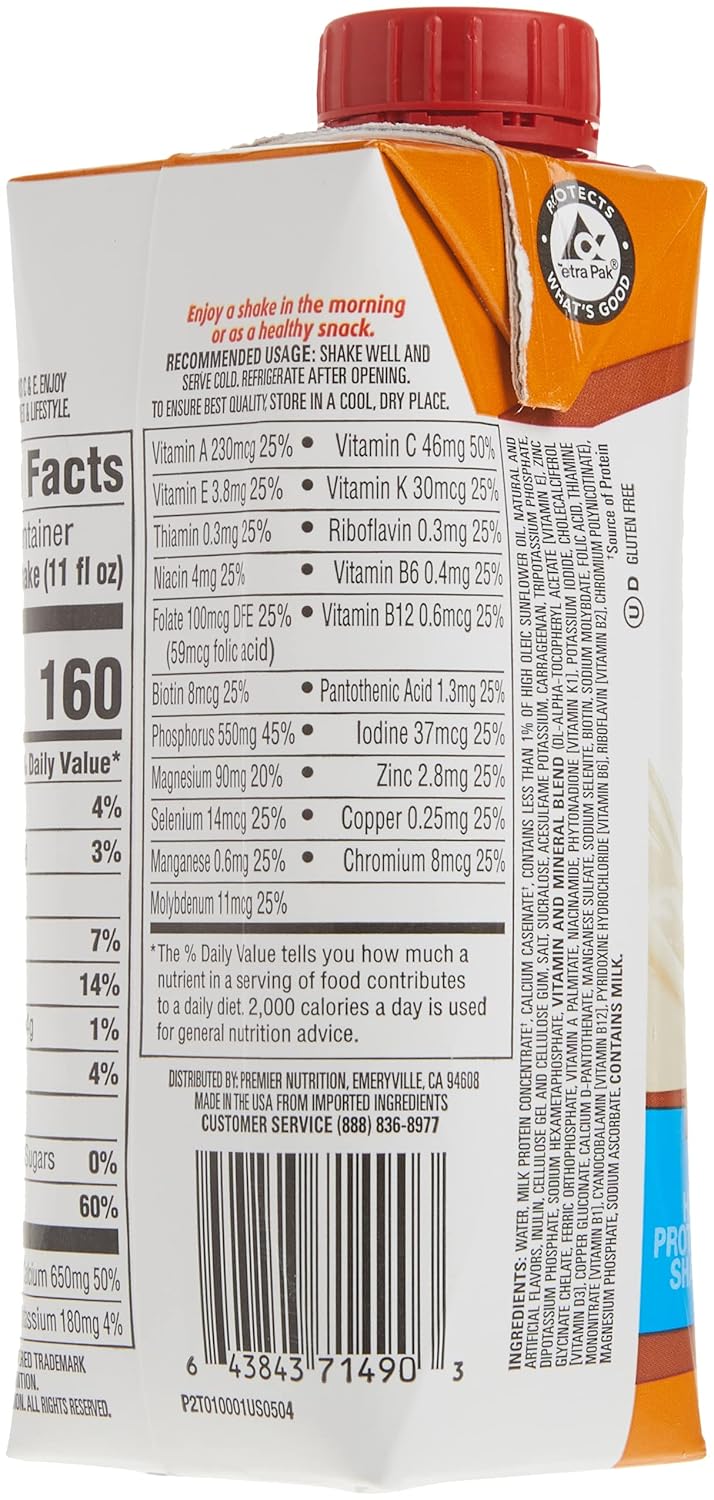 Caramel High Protein Shake, 11 Fl Oz (Pack of 15) X969073