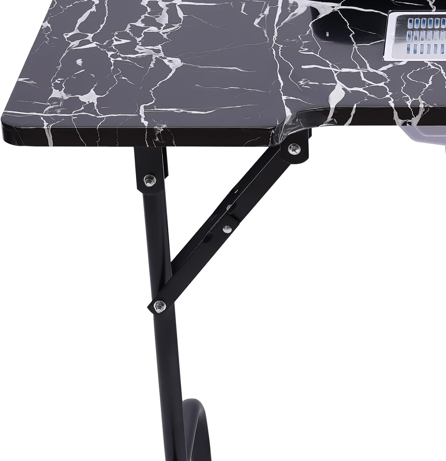 Folding Nail Table with Dust Collector and Wheels I4870