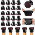 Chair Leg Floor Protectors for Hardwood Floors,Small Clear Round Rubber Furniture Sliders with Felt, Silicone Furniture Leg Caps Covers (Fit Round Diameter:0.6''-0.8'')